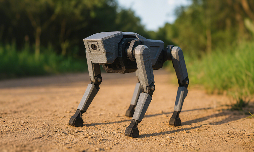3D printed robotic dog
